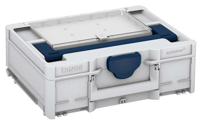 Systainer³ Lid Compartment M 137, Light Grey with Sapphire Blue lid handle and Sapphire Blue catches