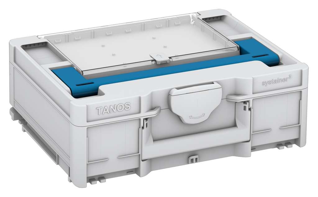Systainer³ Lid Compartment M 137, Light Grey with Sky Blue lid handle