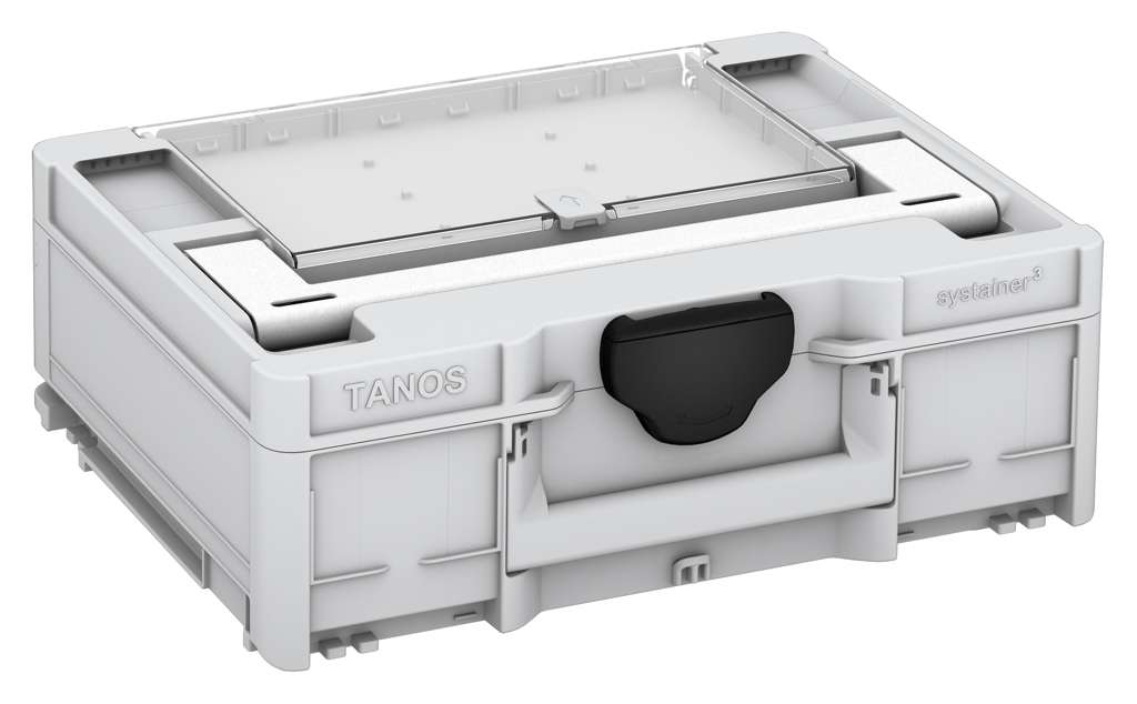 Systainer³ Lid Compartment M 137, Light Grey with White lid handle and Black catches