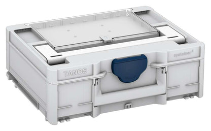 Systainer³ Lid Compartment M 137, Light Grey with White lid handle and Sapphire Blue catches