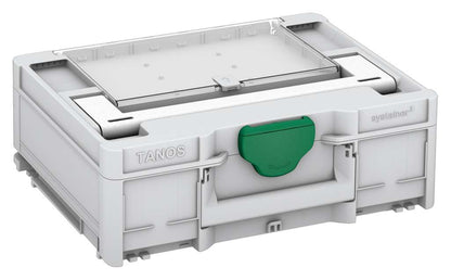 Systainer³ Lid Compartment M 137, Light Grey with White lid handle and Signal Green catches