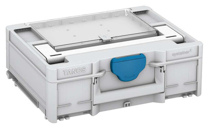 Systainer³ Lid Compartment M 137, Light Grey with White lid handle and Sky Blue catches