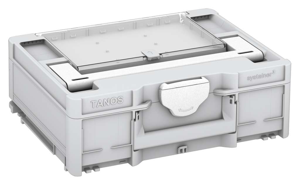 Systainer³ Lid Compartment M 137, Light Grey with White lid handle and White catches