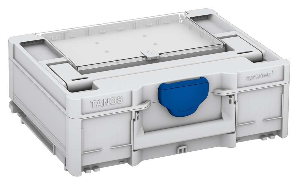 Systainer³ Lid Compartment M 137, Light Grey with Signal Blue catches