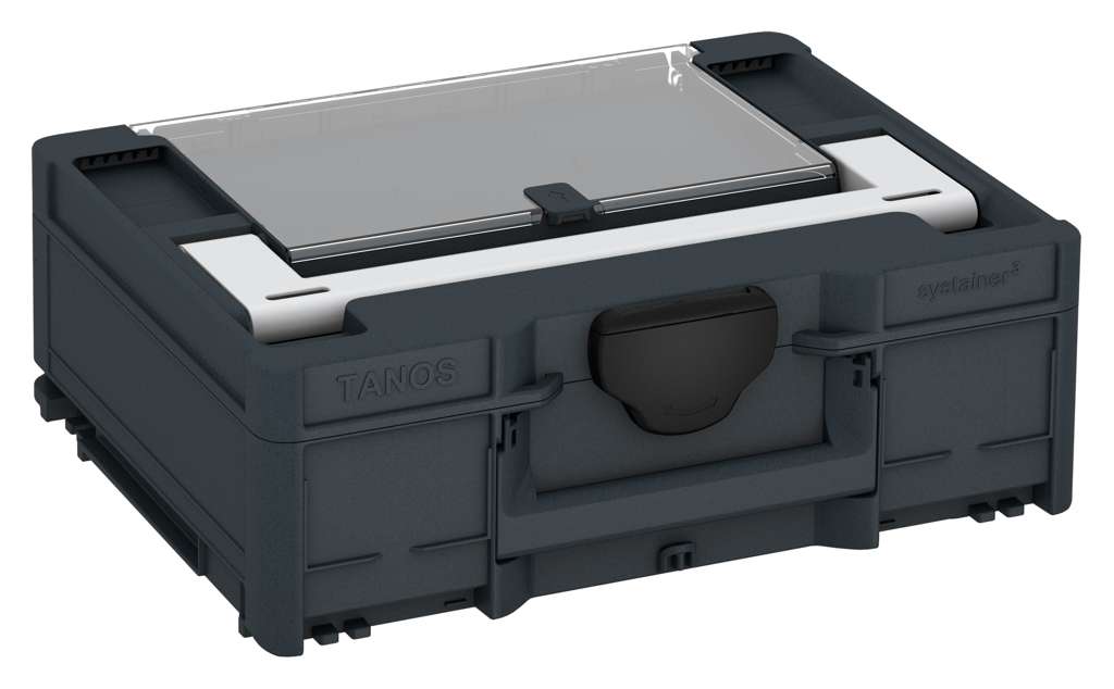 Systainer³ Lid Compartment M 137, Anthracite with Light Grey lid handle and Black catches