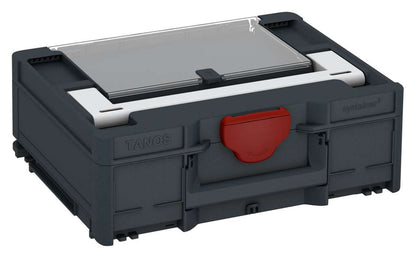 Systainer³ Lid Compartment M 137, Anthracite with Light Grey lid handle and Carmine Red catches