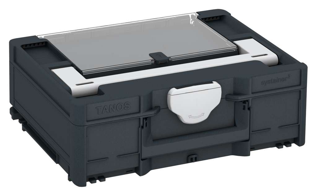 Systainer³ Lid Compartment M 137, Anthracite with Light Grey lid handle and Light Grey catches