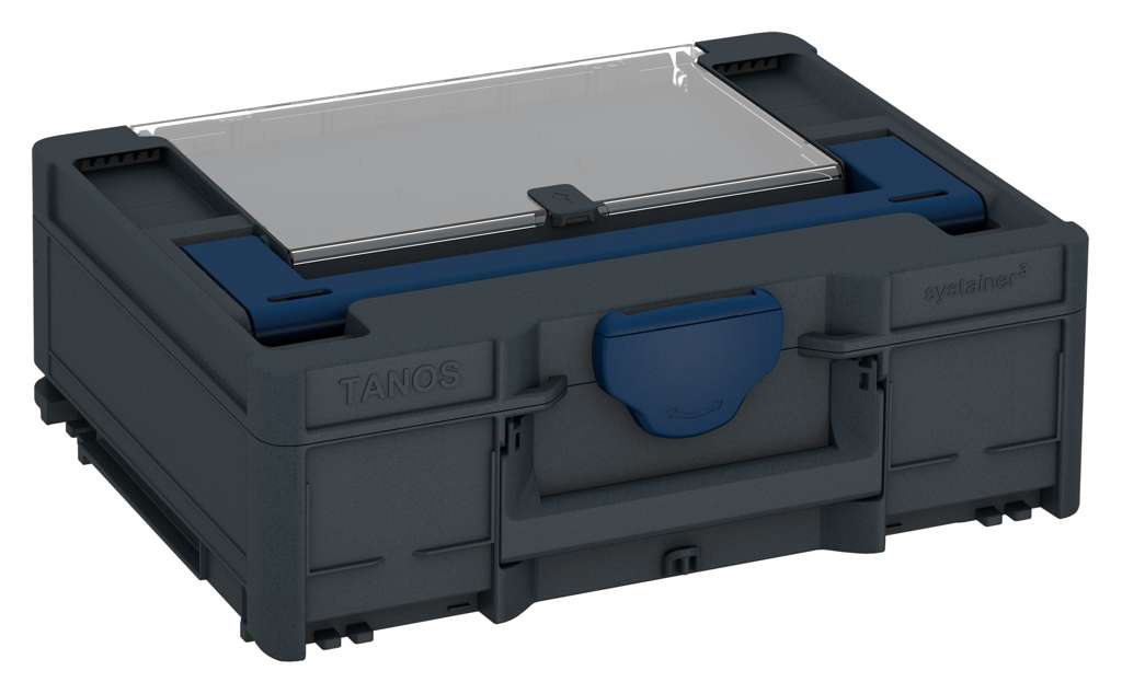 Systainer³ Lid Compartment M 137, Anthracite with Sapphire Blue lid handle and Sapphire Blue catches