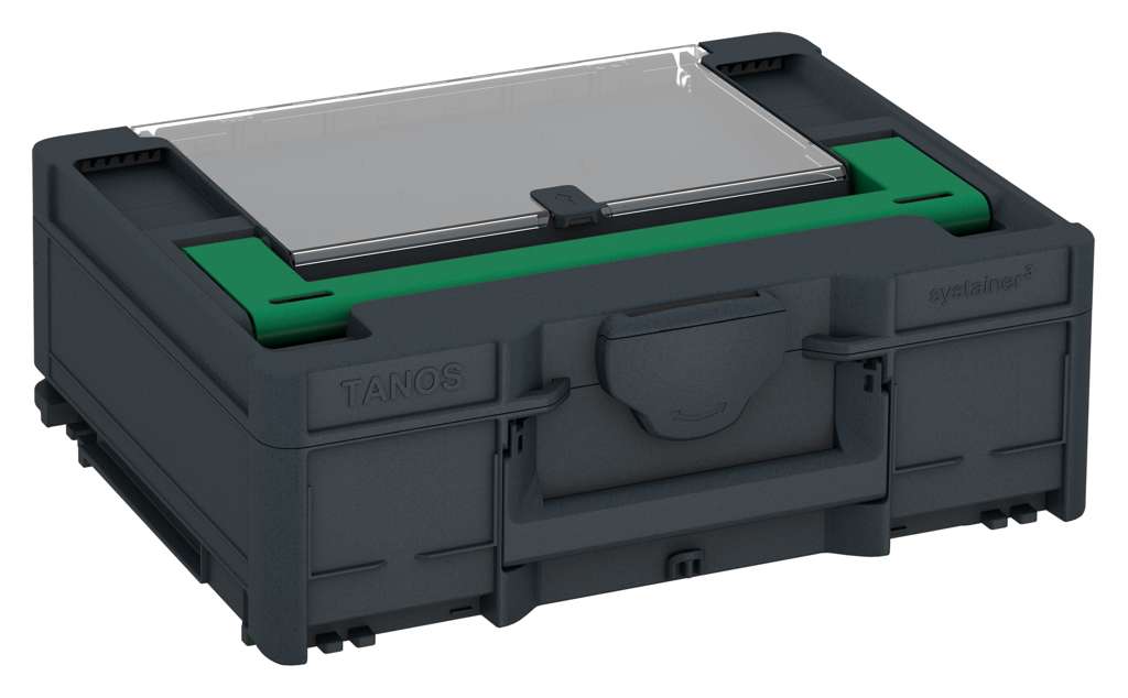 Systainer³ Lid Compartment M 137, Anthracite with Signal Green lid handle
