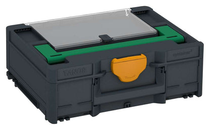 Systainer³ Lid Compartment M 137, Anthracite with Signal Green lid handle and Daffodil Yellow catches