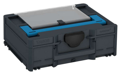Systainer³ Lid Compartment M 137, Anthracite with Sky Blue lid handle and Black catches