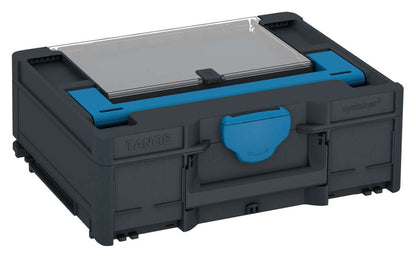 Systainer³ Lid Compartment M 137, Anthracite with Sky Blue lid handle and Sky Blue catches