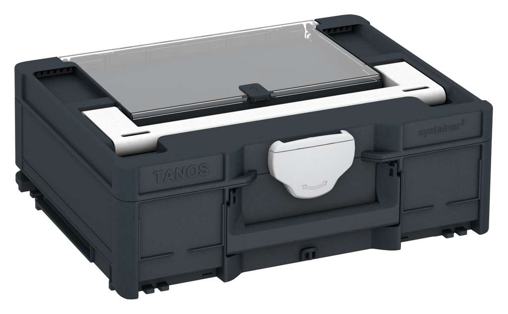 Systainer³ Lid Compartment M 137, Anthracite with White lid handle and Light Grey catches