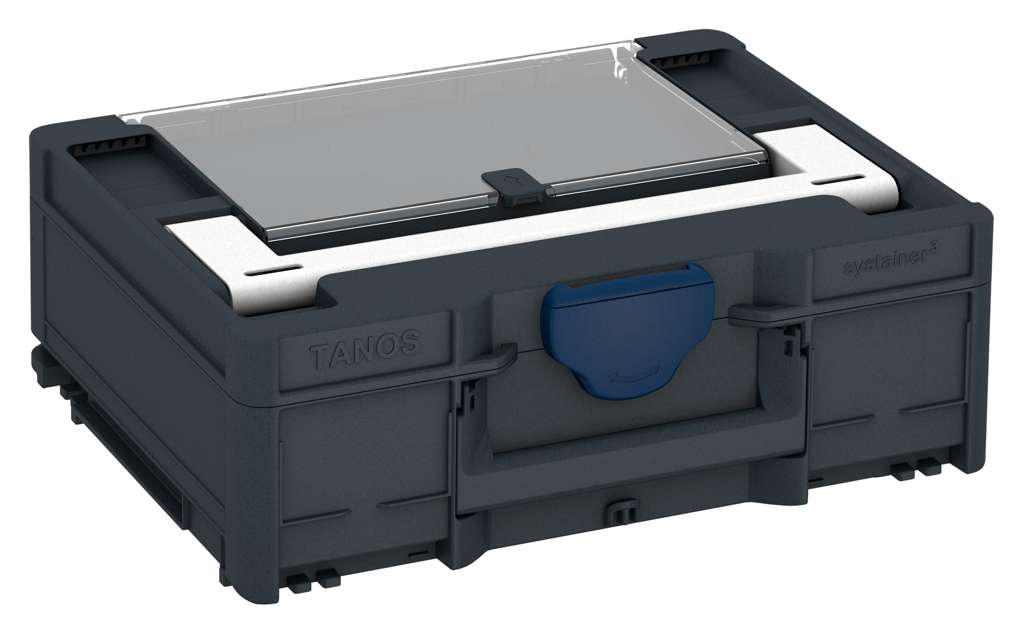 Systainer³ Lid Compartment M 137, Anthracite with White lid handle and Sapphire Blue catches