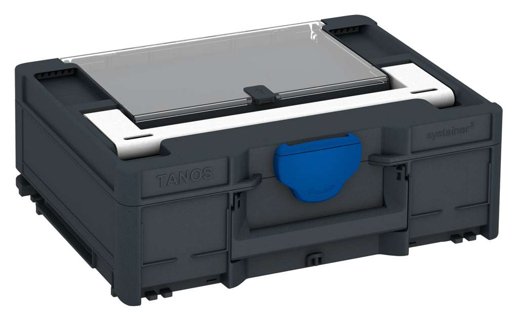 Systainer³ Lid Compartment M 137, Anthracite with White lid handle and Signal Blue catches
