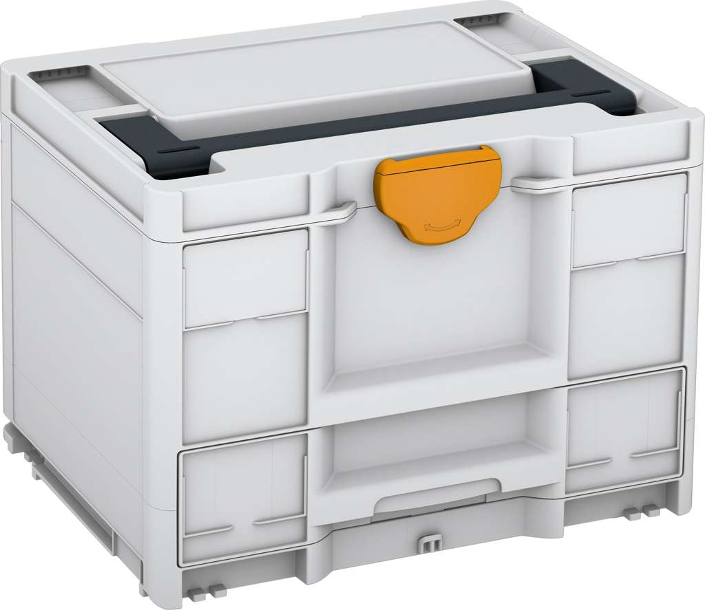 Systainer³ Combi M 287, Light Grey with Anthracite lid handle and Daffodil Yellow catches