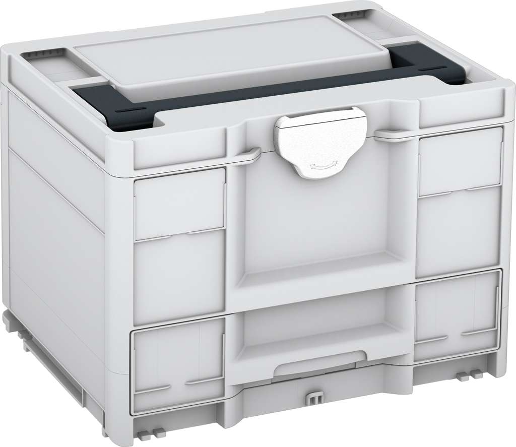 Systainer³ Combi M 287, Light Grey with Anthracite lid handle and White catches