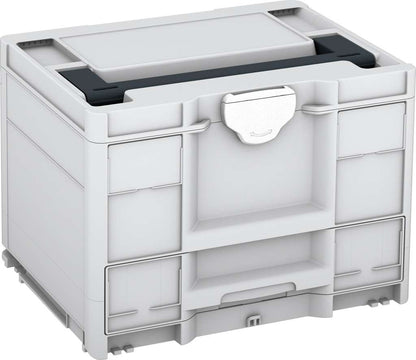 Systainer³ Combi M 287, Light Grey with Anthracite lid handle and White catches
