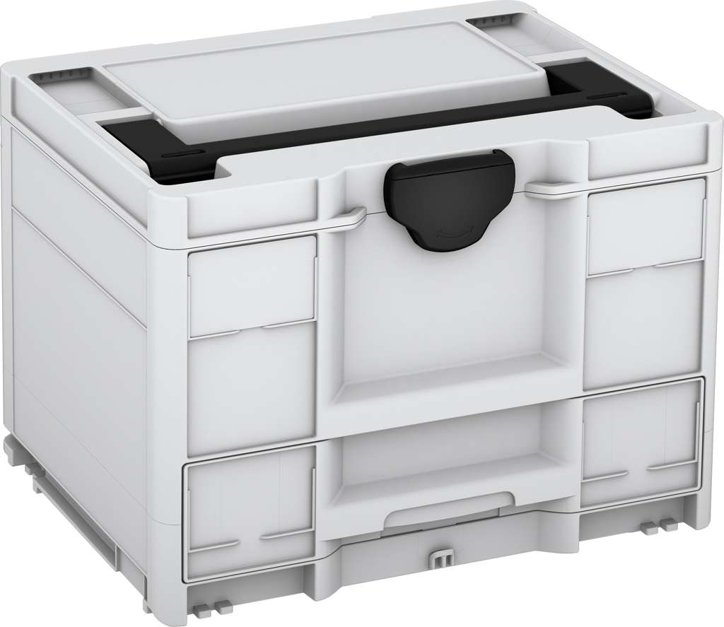 Systainer³ Combi M 287, Light Grey with Black lid handle and Black catches