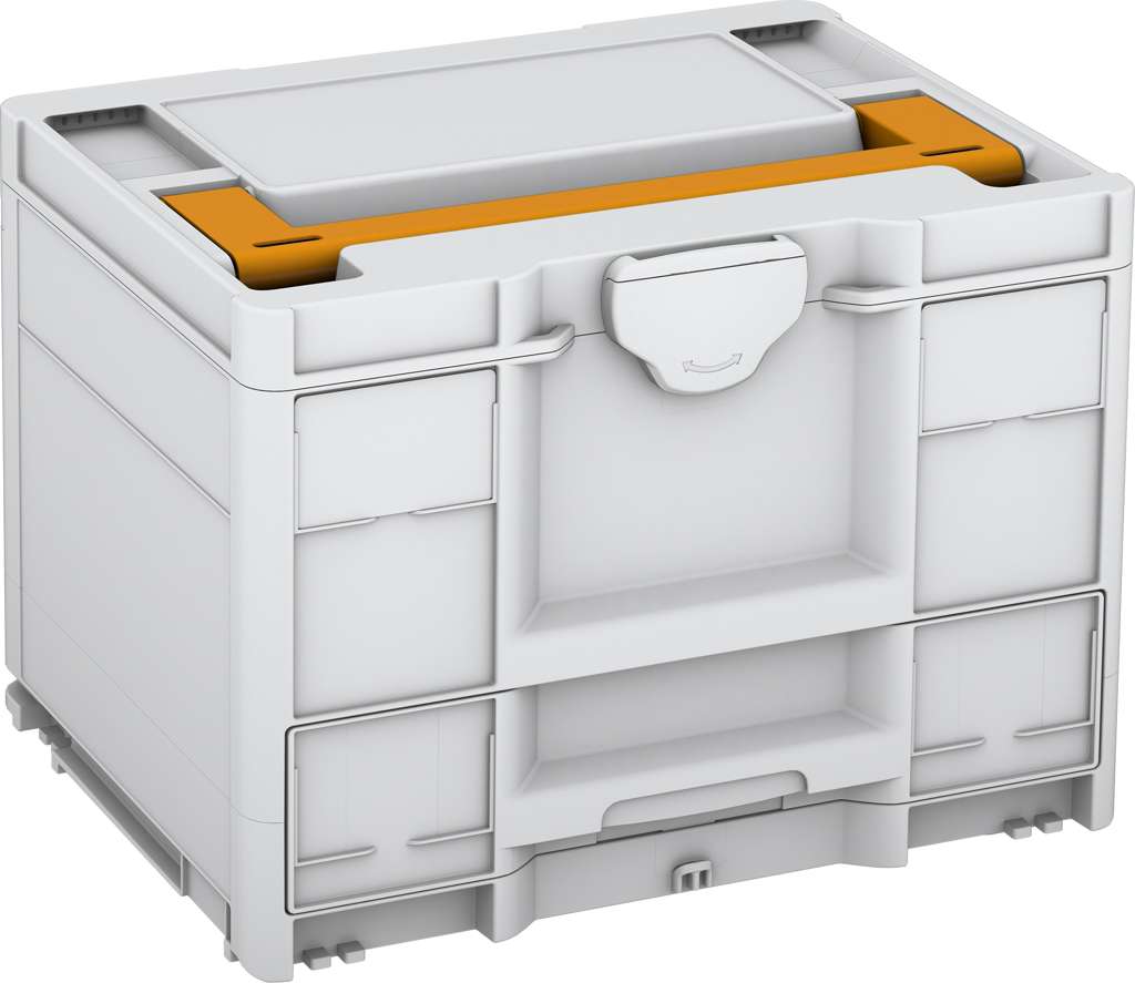Systainer³ Combi M 287, Light Grey with Daffodil Yellow lid handle