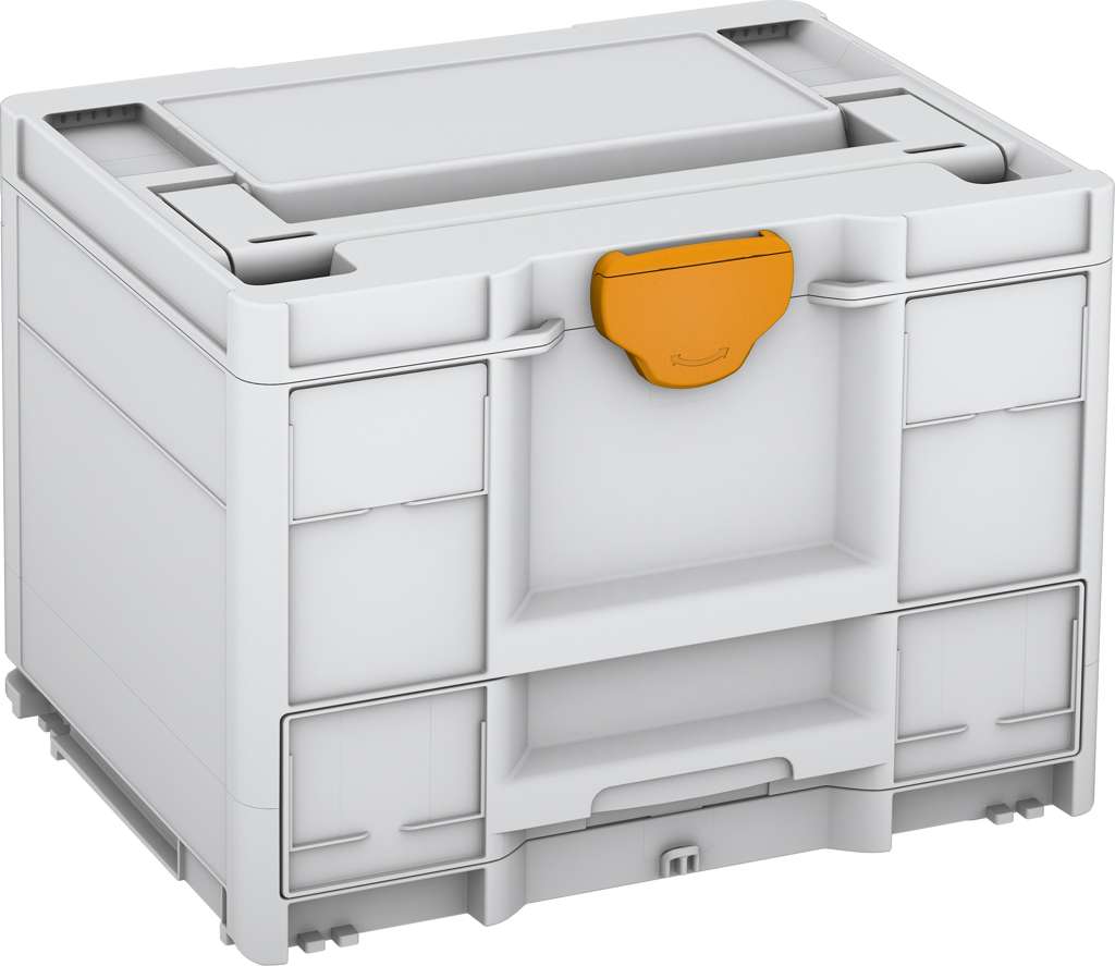 Systainer³ Combi M 287, Light Grey with Daffodil Yellow catches