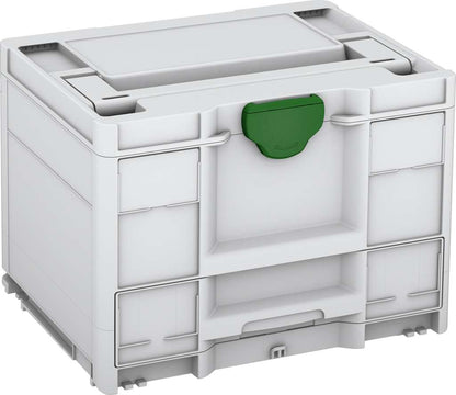 Systainer³ Combi M 287, Light Grey with Emerald Green catches