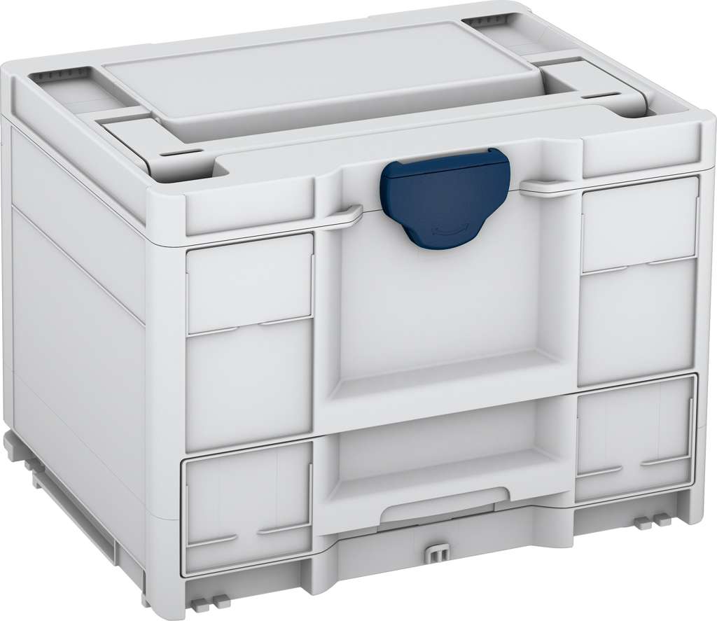 Systainer³ Combi M 287, Light Grey with Sapphire Blue catches