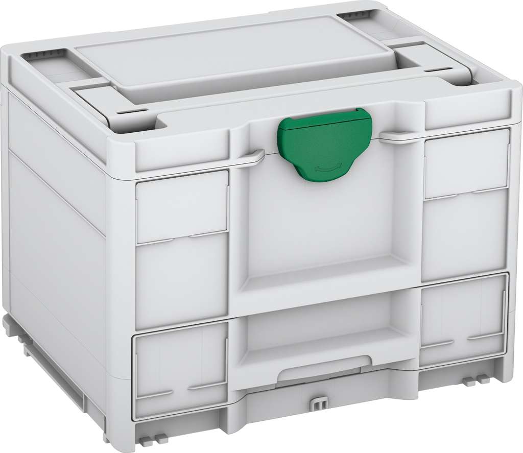 Systainer³ Combi M 287, Light Grey with Signal Green catches