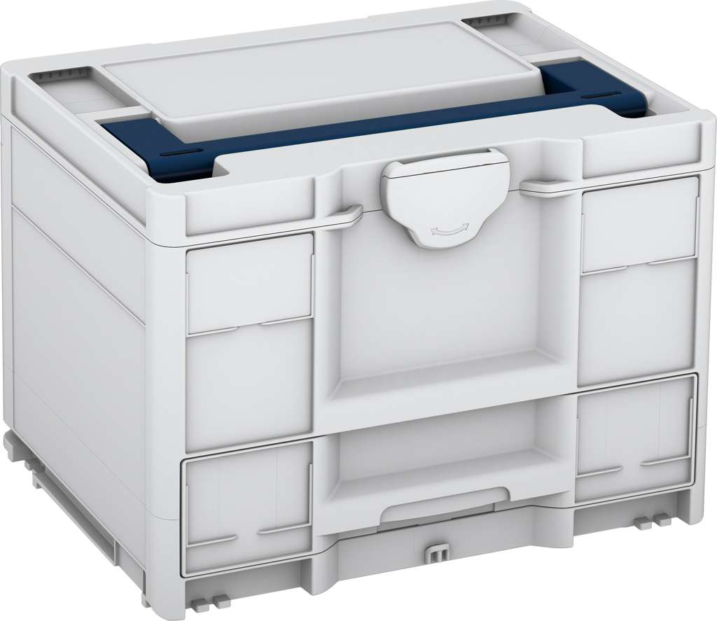 Systainer³ Combi M 287, Light Grey with Sapphire Blue lid handle