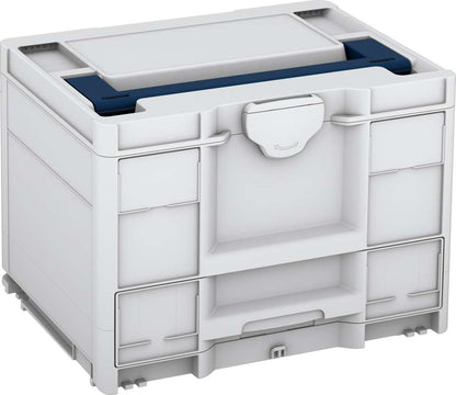 Systainer³ Combi M 287, Light Grey with Sapphire Blue lid handle