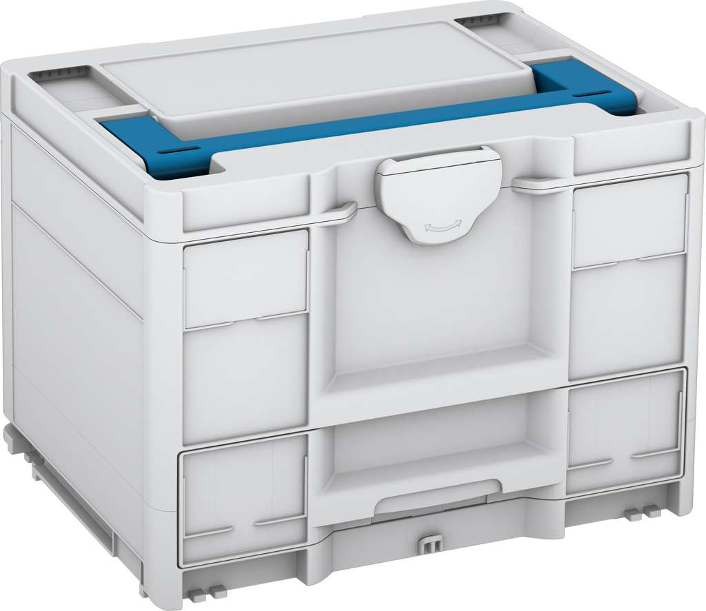 Systainer³ Combi M 287, Light Grey with Sky Blue lid handle