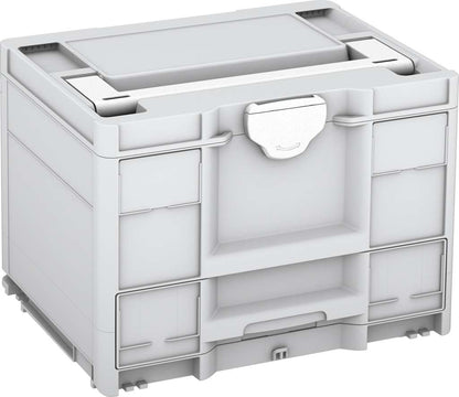 Systainer³ Combi M 287, Light Grey with White lid handle and White catches