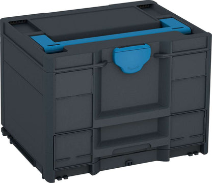 Systainer³ Combi M 287, Anthracite with Sky Blue lid handle and Sky Blue catches