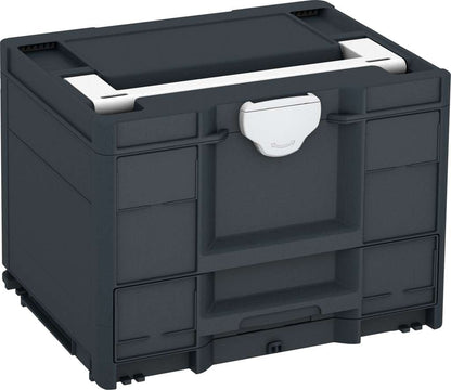 Systainer³ Combi M 287, Anthracite with White lid handle and Light Grey catches