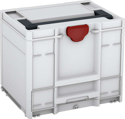 Systainer³ Combi M 337, Light Grey with Anthracite lid handle and Carmine Red catches