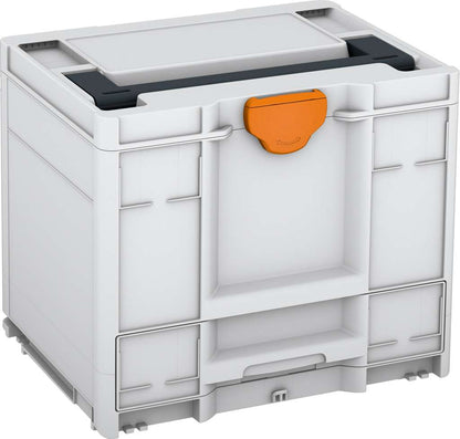 Systainer³ Combi M 337, Light Grey with Anthracite lid handle and Deep Orange catches