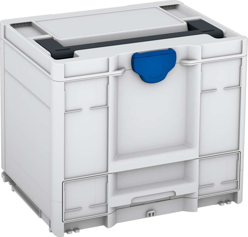 Systainer³ Combi M 337, Light Grey with Anthracite lid handle and Signal Blue catches