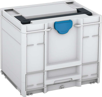 Systainer³ Combi M 337, Light Grey with Anthracite lid handle and Sky Blue catches