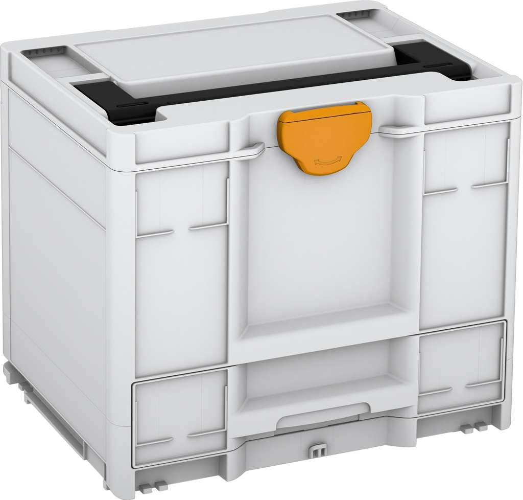 Systainer³ Combi M 337, Light Grey with Black lid handle and Daffodil Yellow catches