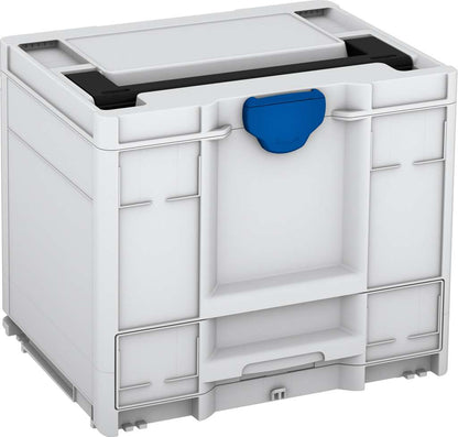 Systainer³ Combi M 337, Light Grey with Black lid handle and Signal Blue catches