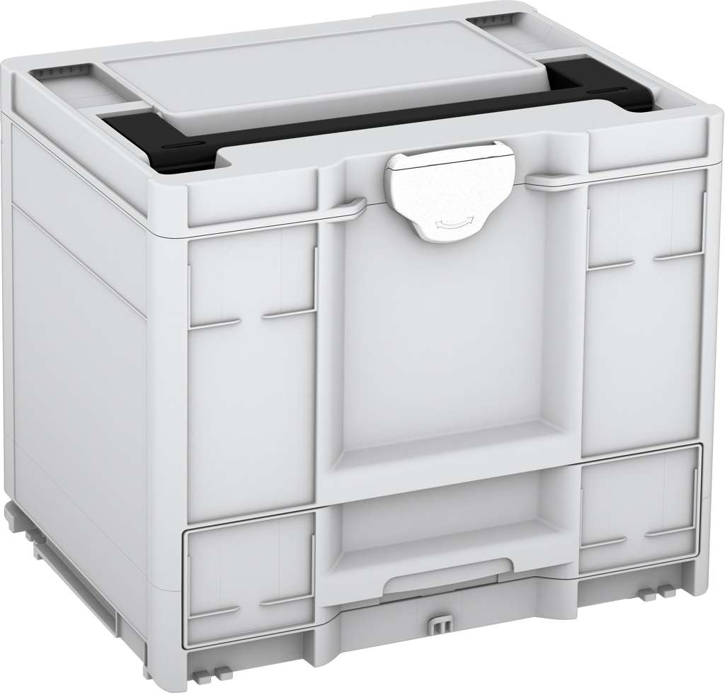 Systainer³ Combi M 337, Light Grey with Black lid handle and White catches