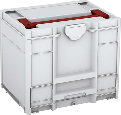 Systainer³ Combi M 337, Light Grey with Carmine Red lid handle