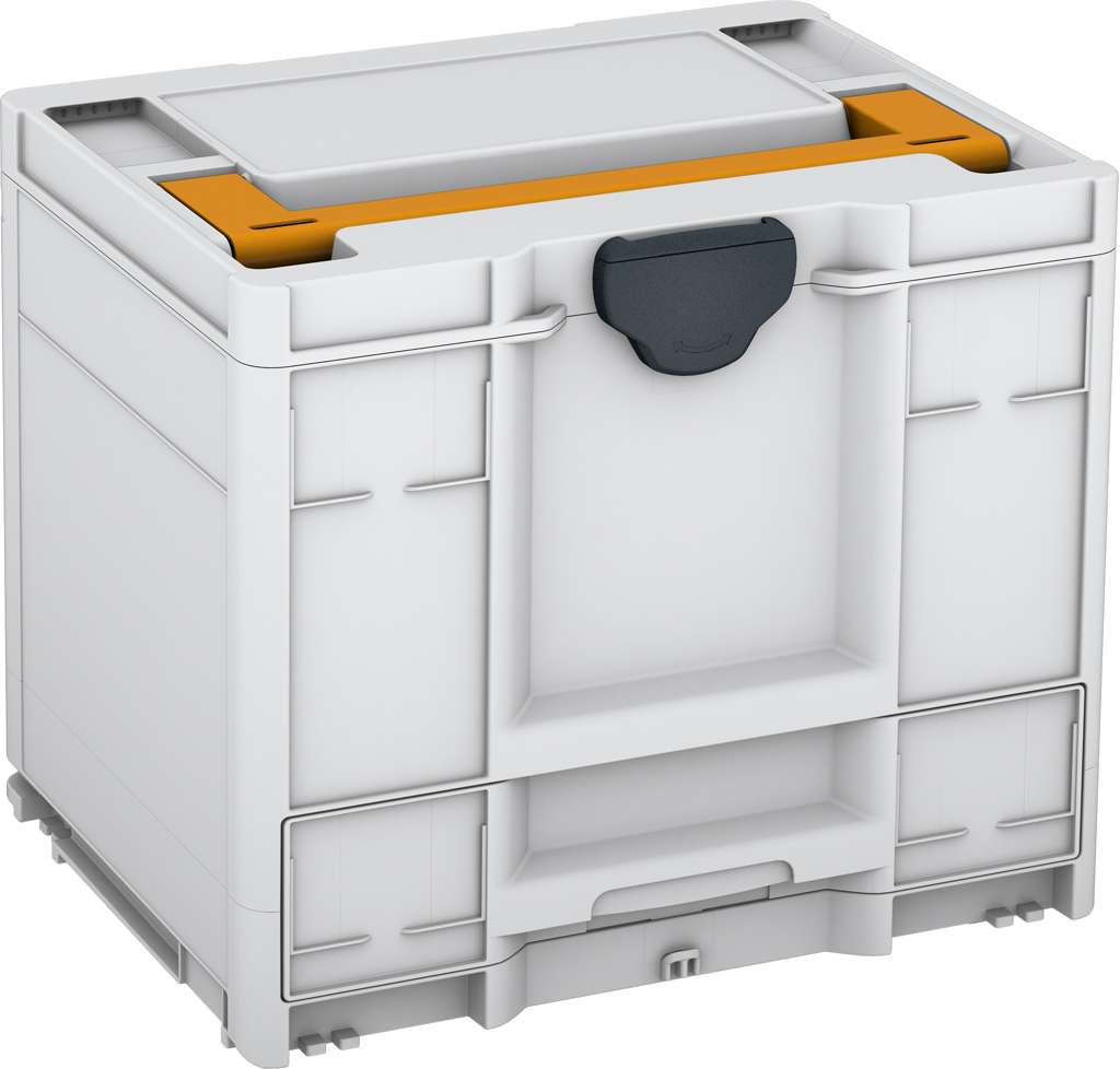Systainer³ Combi M 337, Light Grey with Daffodil Yellow lid handle and Anthracite catches