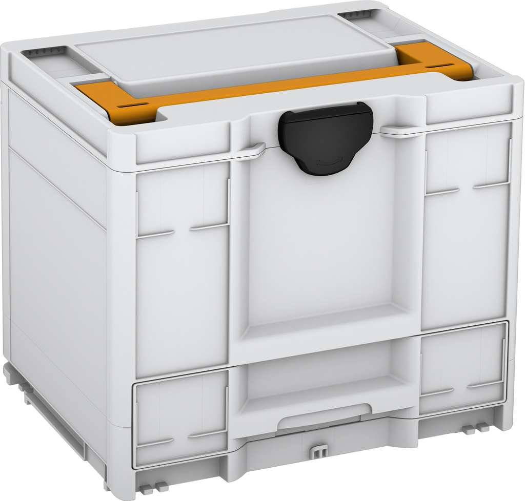 Systainer³ Combi M 337, Light Grey with Daffodil Yellow lid handle and Black catches