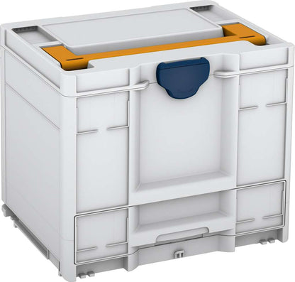 Systainer³ Combi M 337, Light Grey with Daffodil Yellow lid handle and Sapphire Blue catches