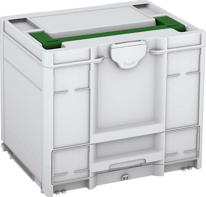 Systainer³ Combi M 337, Light Grey with Emerald Green lid handle
