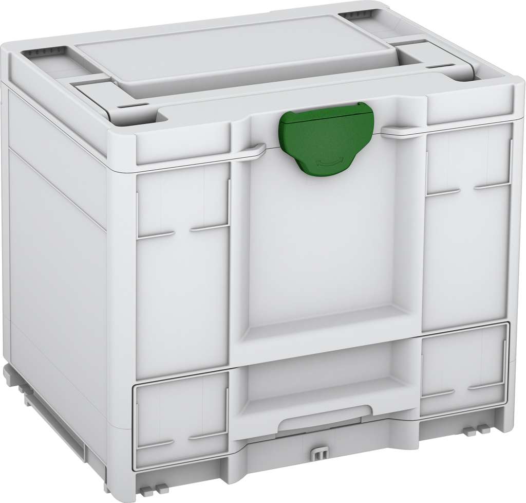 Systainer³ Combi M 337, Light Grey with Emerald Green catches