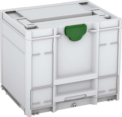 Systainer³ Combi M 337, Light Grey with Emerald Green catches