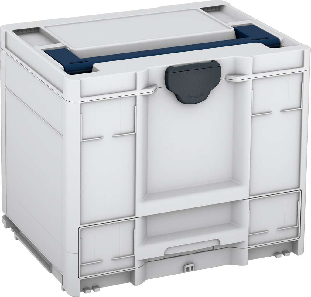 Systainer³ Combi M 337, Light Grey with Sapphire Blue lid handle and Anthracite catches