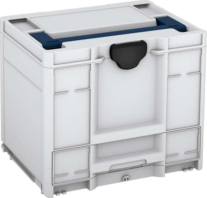 Systainer³ Combi M 337, Light Grey with Sapphire Blue lid handle and Black catches
